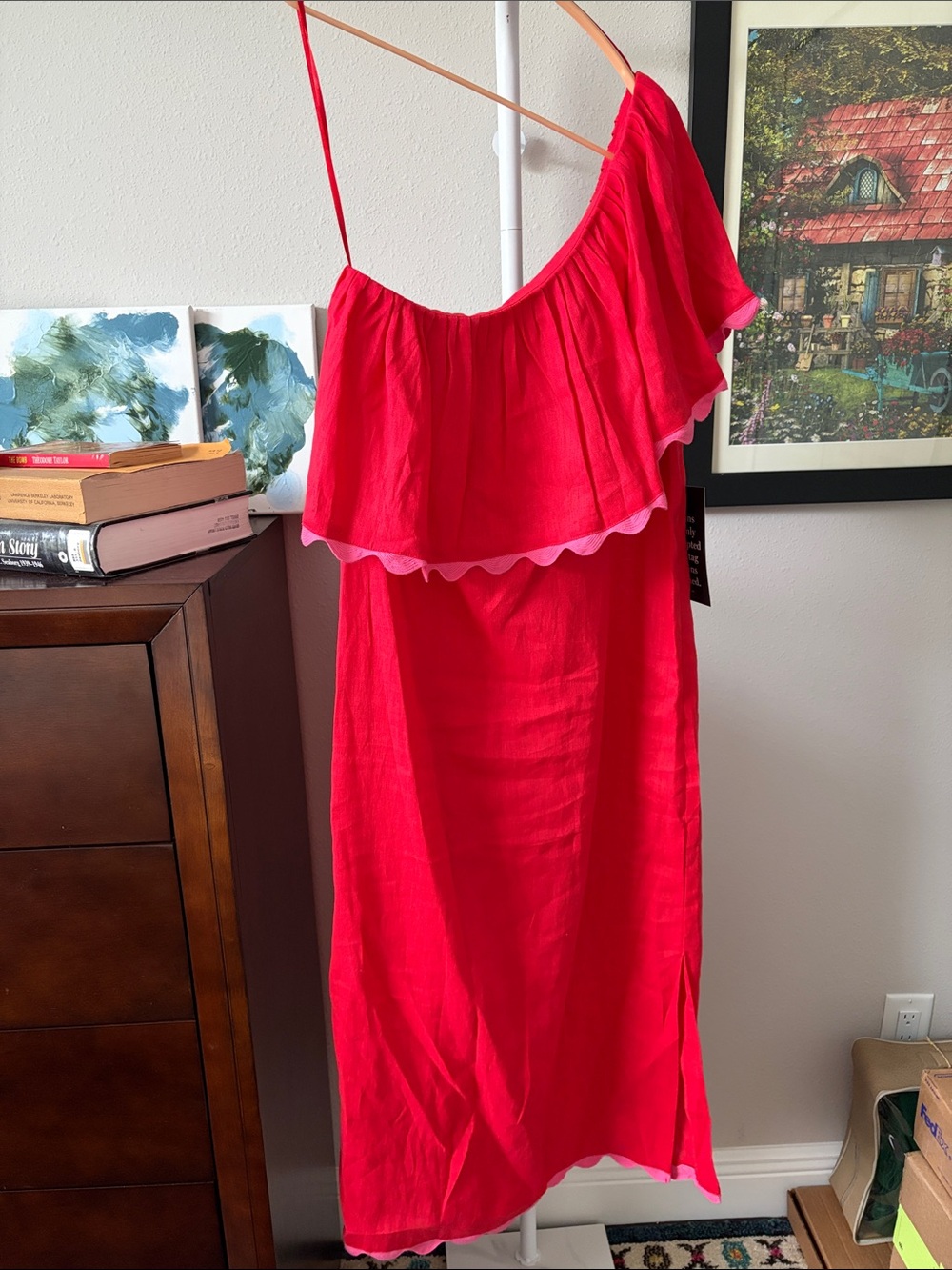 Tuckernuck Hot Pink Ruffle Dress
